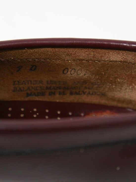 GH Bass Weejuns Penny Loafers Mens 9 D Larson Burgundy Leather Nice main image 4